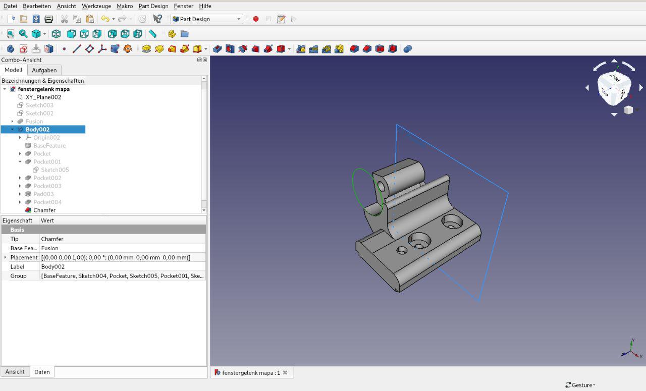 Dachfenstergelenk 3D-Modell